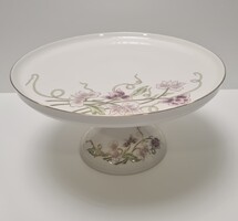 Zsolnay Tavasz mintás Talpas Tortatál #2215