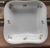 Drasche, négyszögletes porcelán tál