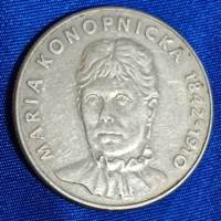 Maria Konopnicka élete 20 Zloty 1978.  Lengyelország (2305)