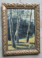Barbizoni Művész  Paal László , barbizoni iskola, a plein air tájképfestő 1870-es évek.