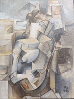 Tanulmánykép - Picasso: Lány mandolinnal festménye alapján