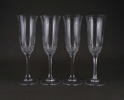 1V757 Elegáns hibátlan pezsgős pohár készlet 4 darab 21 cm