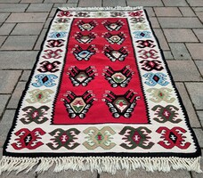 Török kézi szövésű kilim Kónya .  136x69 cm.Alkudható.