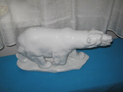 RITKA, Herendi óriási medve MAUGSCH szignóval, 42 X 21 cm