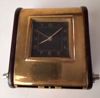 Art Deco Mofém asztali óra, naptárral