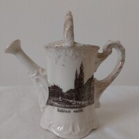 Antik porcelán locsoló kanna  Kiállítási Emlék