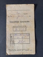 2 db Tejszállítási könyvecske - Mezőberény 1955 Dombi József néven