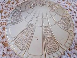 Zsolnay pajzspecsét  Old Ivory tál 30 cm