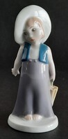 Vintage Rosenthal porcelán szobor: Kislány esernyővel