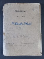 TSZ Tagkönyv Dombi József Mezőberény Munkaegységek napi nyilvántartása, sok bejegyzéssel