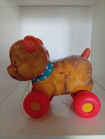 Mid century Fisher Price 1966 Cry Baby Bear régi medvés játék