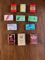11 db mini szappan gyűjtemény,bontatlan csomagolásban eladó.Magyar és külföldi.