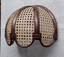 MID Century 1960 rattan fali lámpa párban ALKUDHATÓ