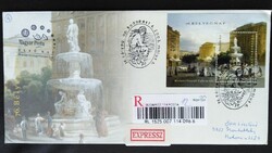 FF4494ea / 2003 Bélyegnap - Festmény blokk FDC-n expressz ajánlott levélen