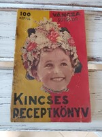 Kincses receptkönyv, 20. század első feléből, kis méretű füzet sütemény receptekkel