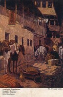 Képeslap: Ló, lovak.