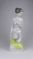 1V805 Hollóházi porcelán női akt szobor 29 cm