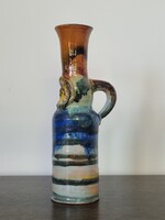 Vintage Artisan Ceramic Vase - 25cm
