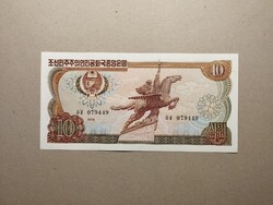 Észak-Korea - 10 Won 1978 UNC kék pecséttel