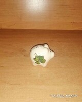 Kerámia szerencsemalac négylevelű lóherével  és szerencsepatkóval (1/p)