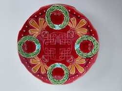 Antik SCHÜTZ CILLI-BLASKÓ fali majolika dísztál (párban vagy külön is eladó)