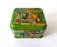 RITKA! TDK AUDIO KAZETTÁS FÉM DOBOZ A 1970 - 80-AS ÉVEKBŐL
