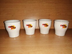 CAFÉ PELÉ porcelán csésze - 4 db egyben (3/K)