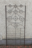 Régi kovácsoltvas rács, virágállvány. 215 x 100 cm