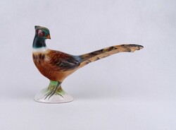 1V863 Régi Bodrogkeresztúri kerámia fácán 21.5 cm