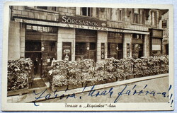 Terasse -  Schwetz utóda Babocsy József sörcsarnoka a "Kis piszkoshoz" Bp. IV. Kúria u. 1942.