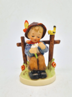 Hummel Goebel figura 174 szeret nem szeret fiú virággal TMK8