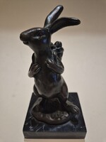 Bronz nyúl "Bronze Garanti Paris J.B. Deposee" Milo