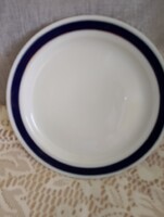 Hollóházi kék arany csíkos tányér 19 cm