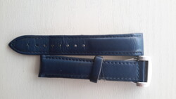 Omega karóra bör szíj 18mm,sőtétkék