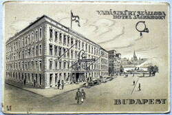 Vadászkürt Szálloda, Hotel  - Bp,  Türr István u,  - régi képeslap