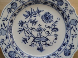 Antik hagymamintás porcelán nagy kerek tál 30,5 cm