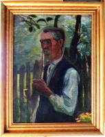 Nagybányai festő 1905-1910 körül Garanciával Számlával