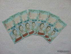 Venezuela 7 darab 2 bolivar 2018 Sorszámkövető Szép bankjegyek