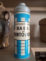 Az ikonikus fém dobozos Baba hintőpor alu doboza a szocialista időkből