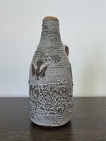 Vintage rusztikus butella, italos kiöntő, dekoráció