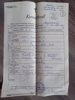 1821-es keresztlevél 1942-es másolata, Malomfalva, Szentlélek plébánia, róm. kat. székely nemesek