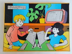 Jatek a betukkel,retro tarsasjatek