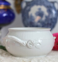 Herendi porcelán, hófehér mártásos tál