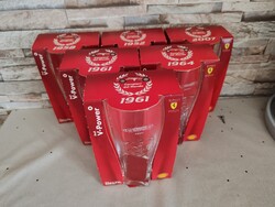 Ferrari Shell évszámos üvegpoharak