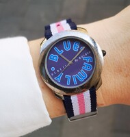 Benetton by Bulova karóra a ’90-es évekből, svájci ETA szerkezettel, Tiktakwatch szervizkártyával