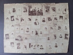 Antik tablókép - A kolozsvári állami tanítóképző intézetben az 1903/04 évben végzett növendékek