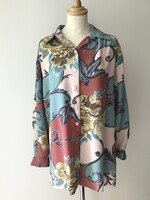 Színes, vintage női blúz, ing. 90-es évek. M-XL