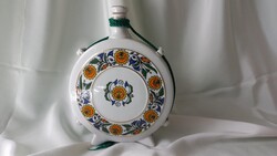 Hollóházi porcelán kulacs hibátlan állapotban
