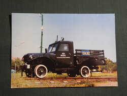 Képeslap,Balaton,MÁV Weapon TAXI tehervágánygépkocsi veterán autó,1995-