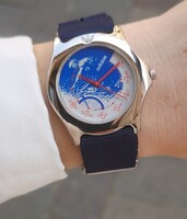 Adidas biciklis dizájn karóra, új elemmel - Tiktakwatch szervizkártyával, garanciával.